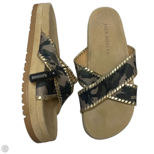 Sandals Designer By Jack Rogers In Camouflage Print, Size: 9