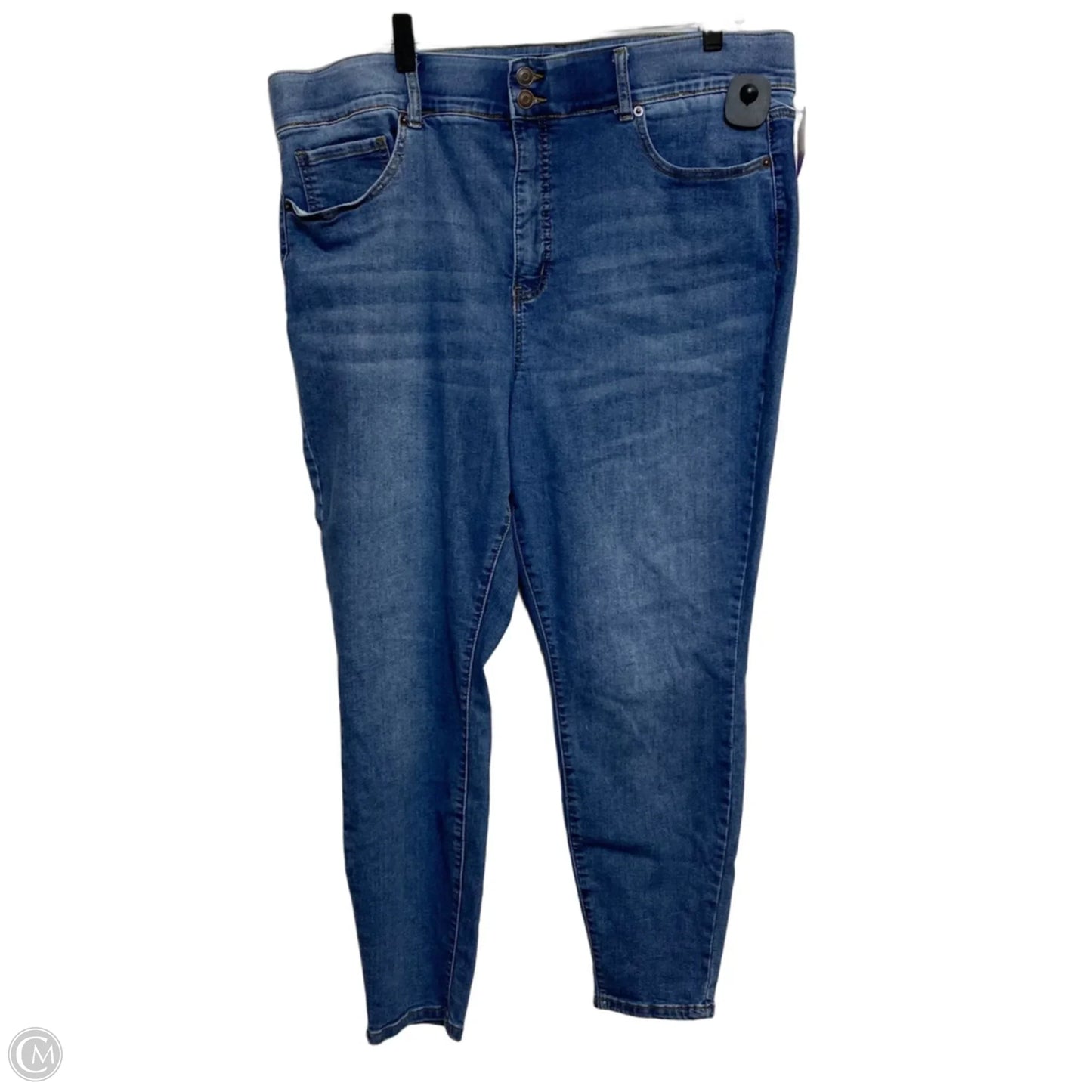 Jeans Skinny By Project Blu In Blue Denim, Size: 22