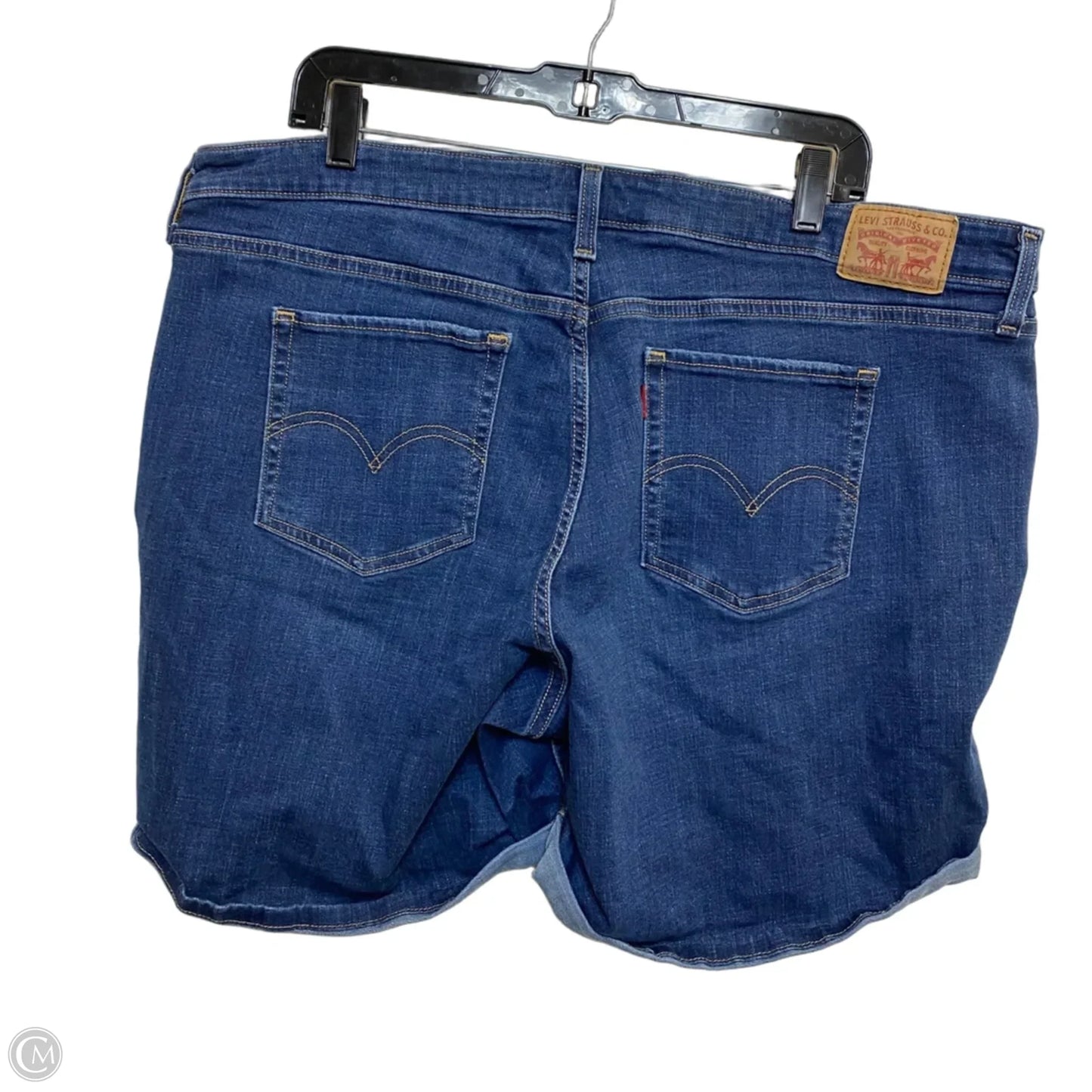 Shorts By Levis In Blue Denim, Size: 20