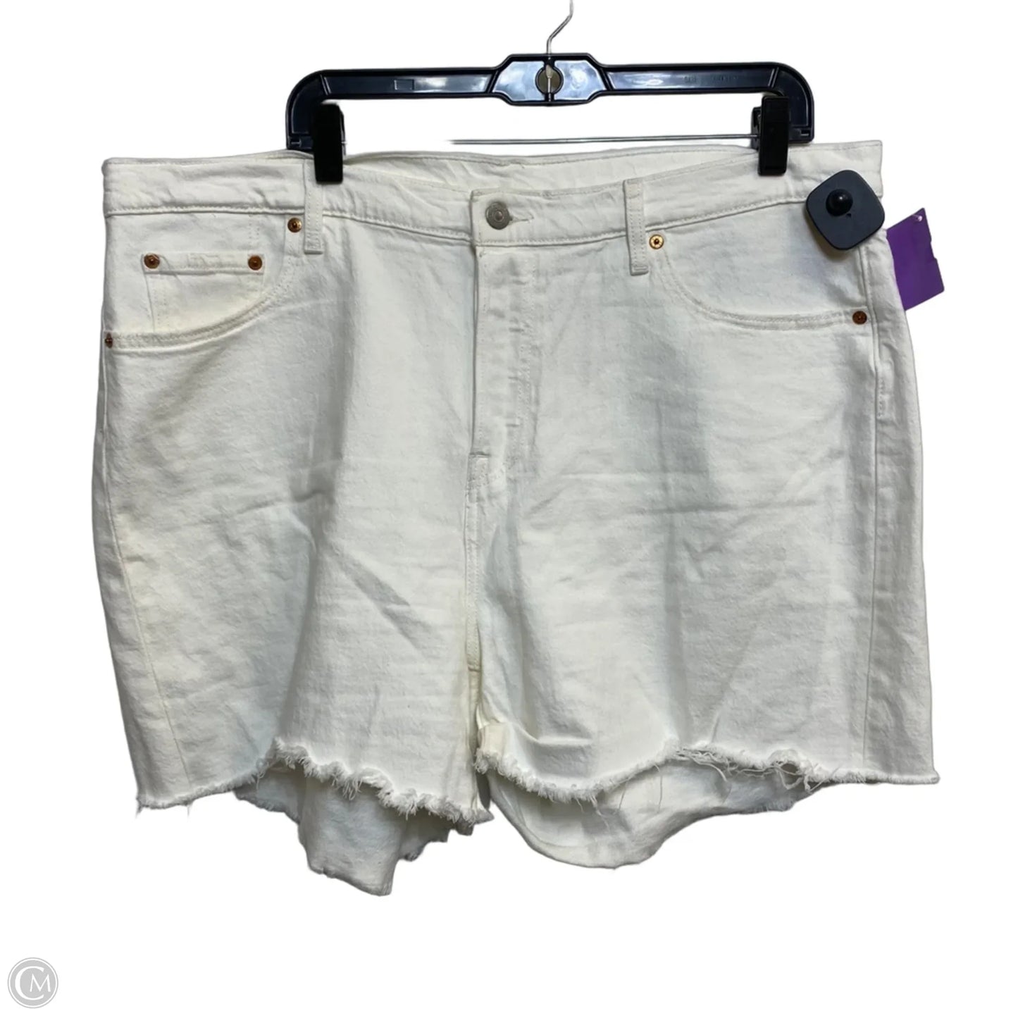 Shorts By Levis In White Denim, Size: 18