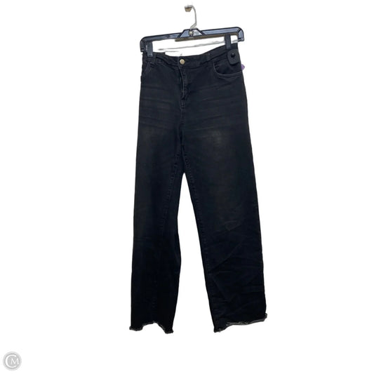Jeans Flared By Clothes Mentor In Black Denim, Size: 12