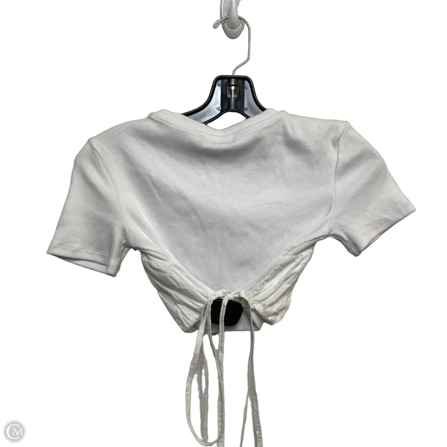 Top Short Sleeve By Zara In White, Size: S