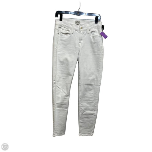 Jeans Skinny By J. Crew In White Denim, Size: 2