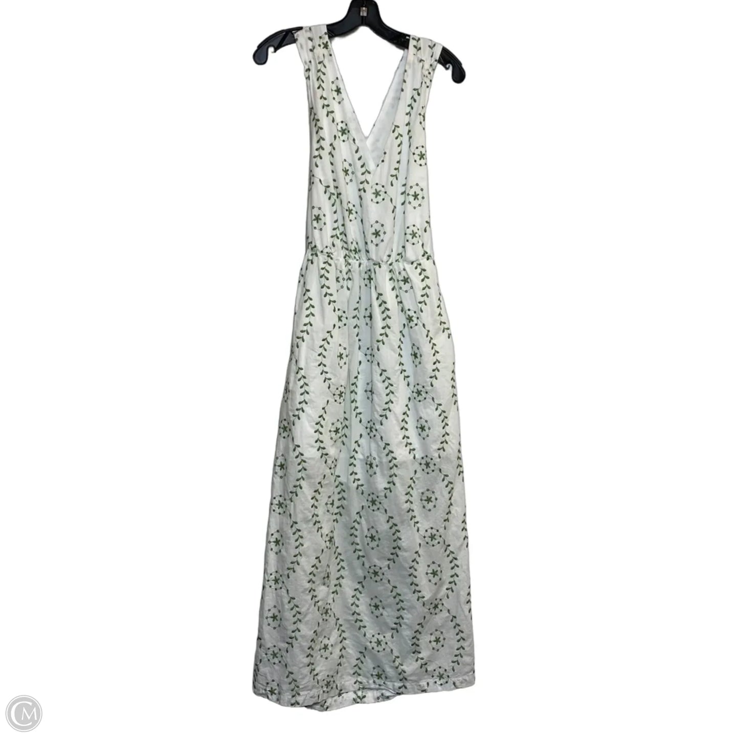 Dress Casual Maxi By A New Day In Green & White, Size: S