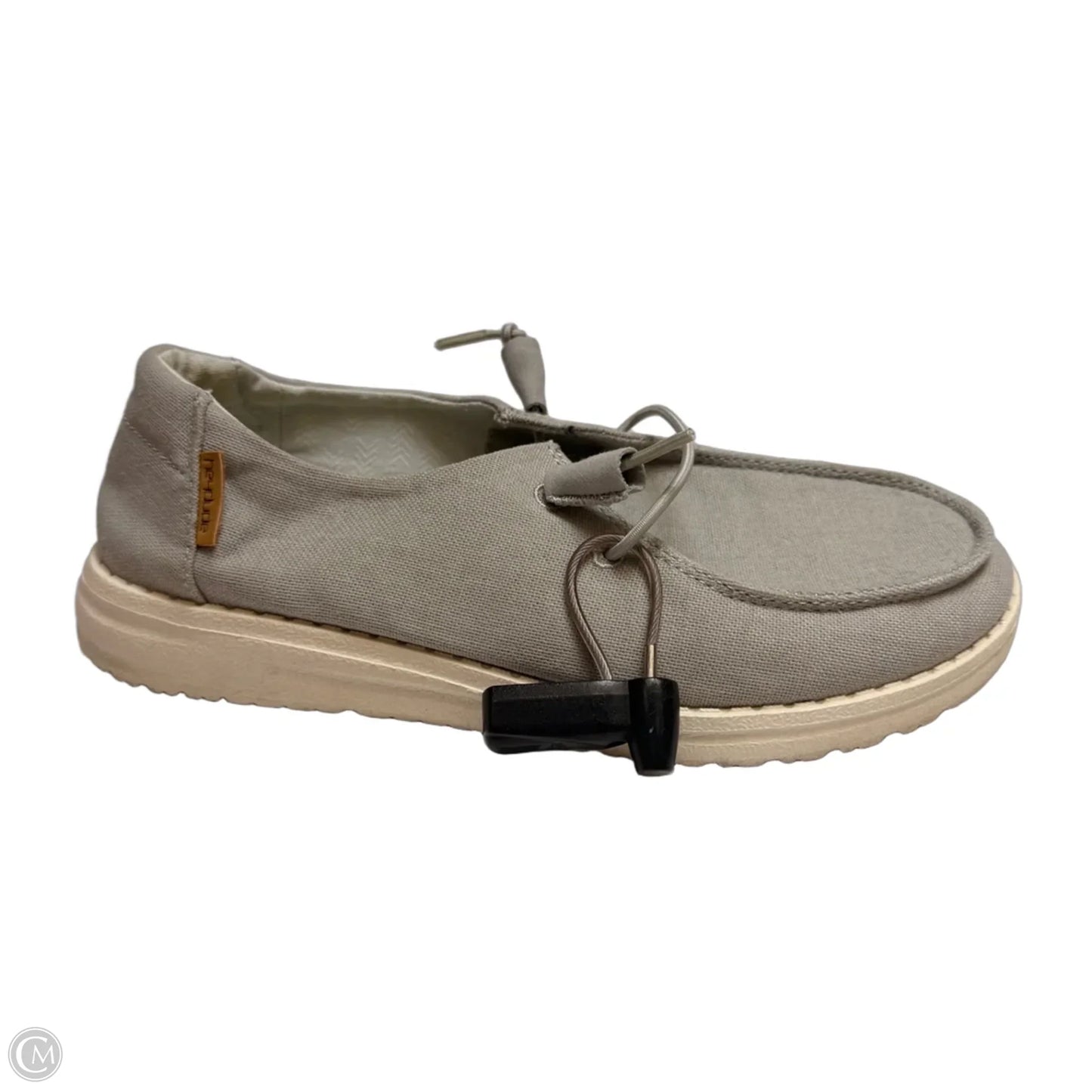Shoes Flats By Hey Dude In Grey, Size: 6