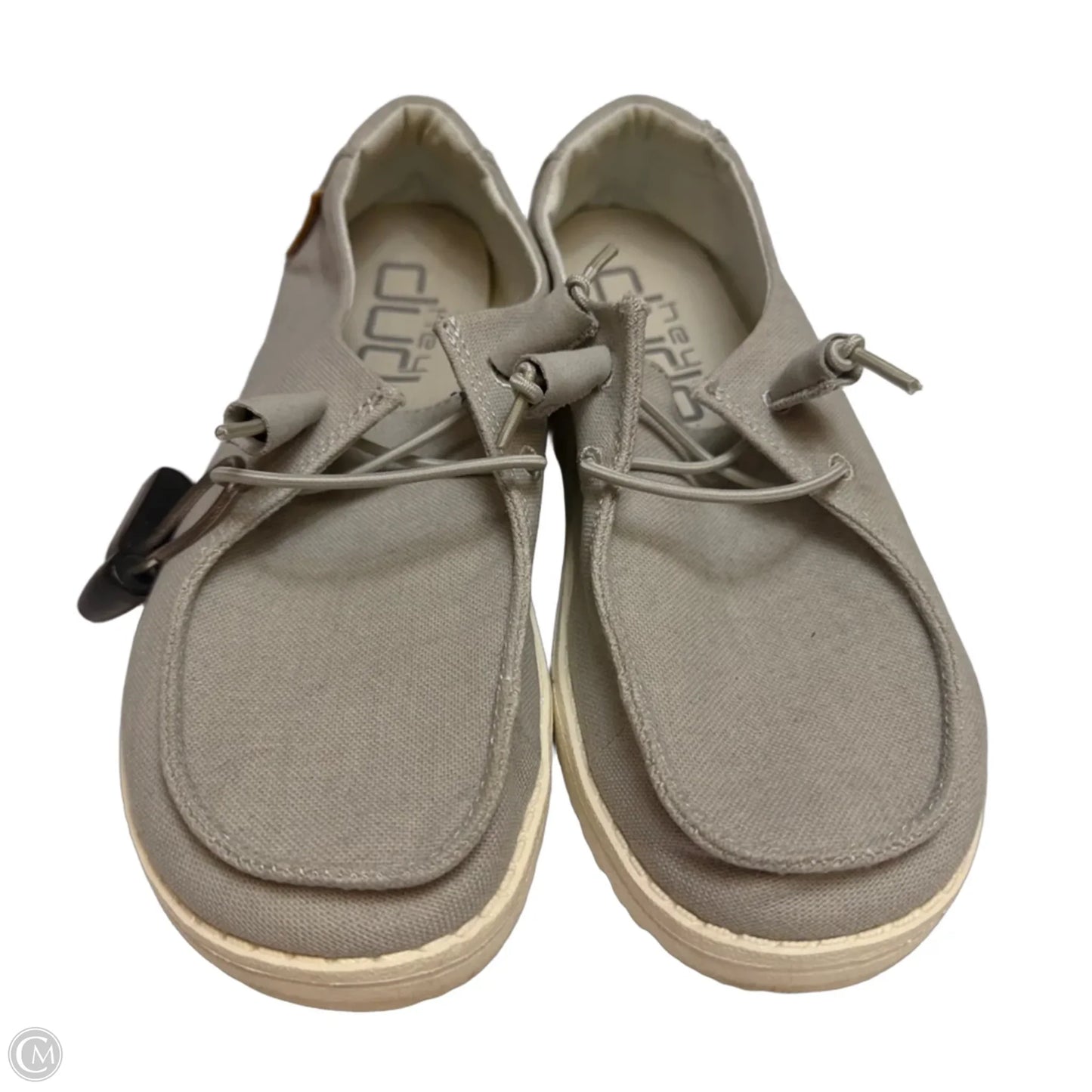 Shoes Flats By Hey Dude In Grey, Size: 6