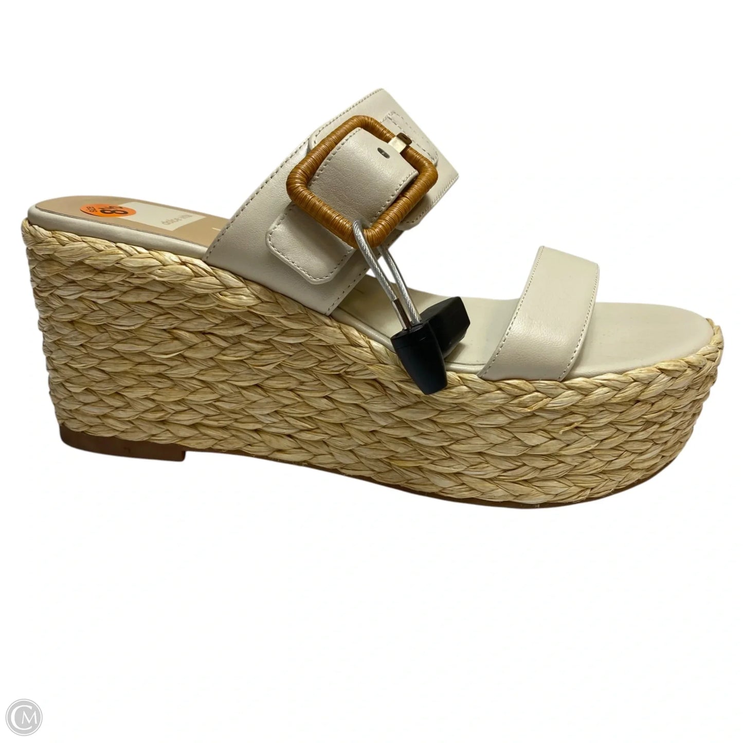 Sandals Heels Wedge By Dolce Vita In Cream, Size: 8.5