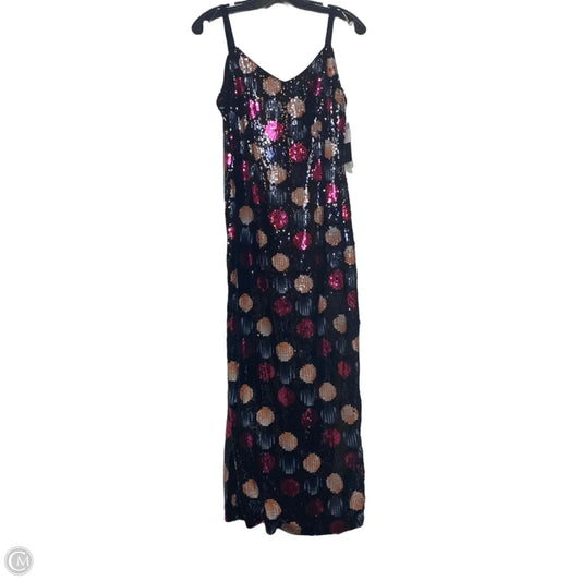 Dress Party Long By Nicole By Nicole Miller In Black & Pink, Size: M
