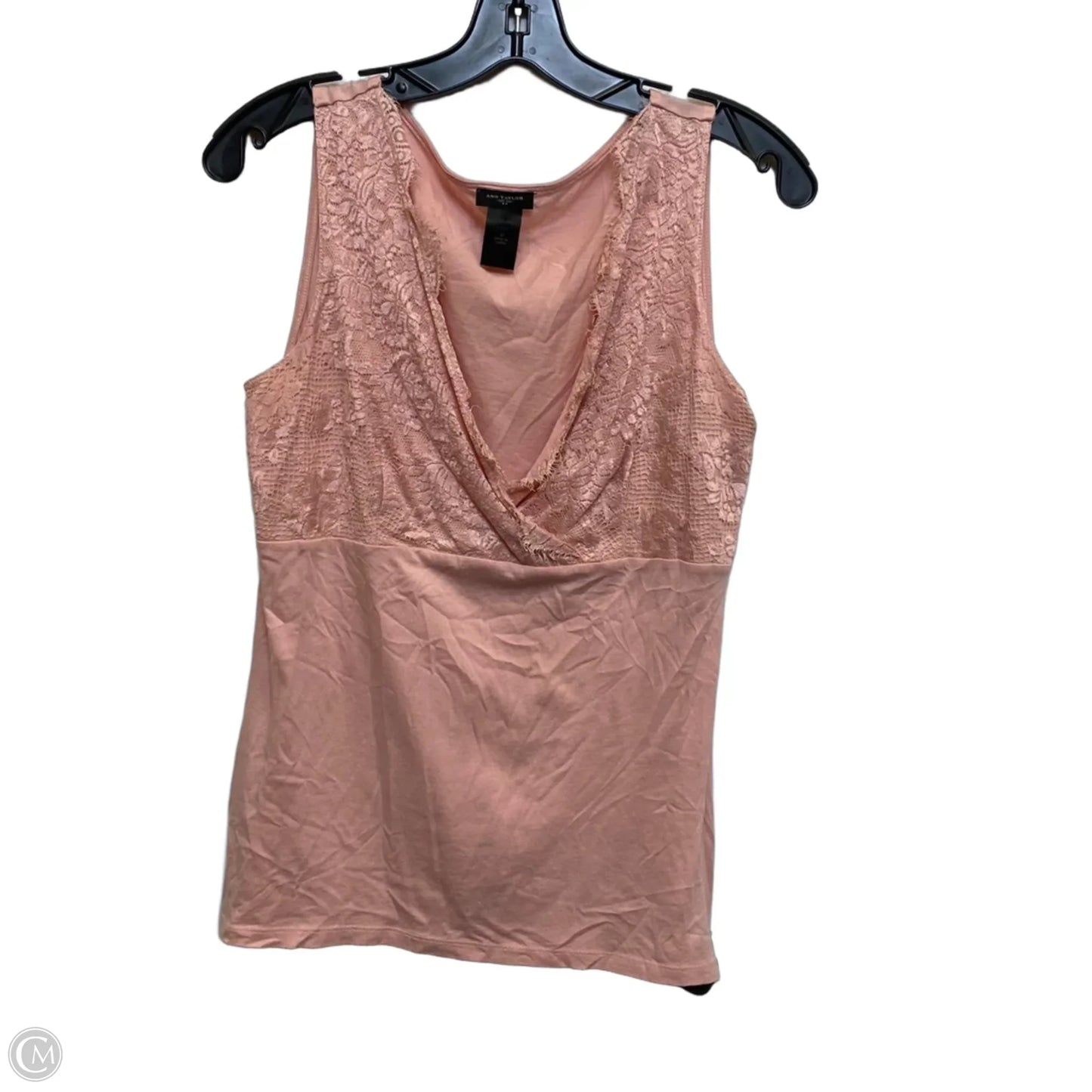Top Sleeveless By Ann Taylor In Pink, Size: M