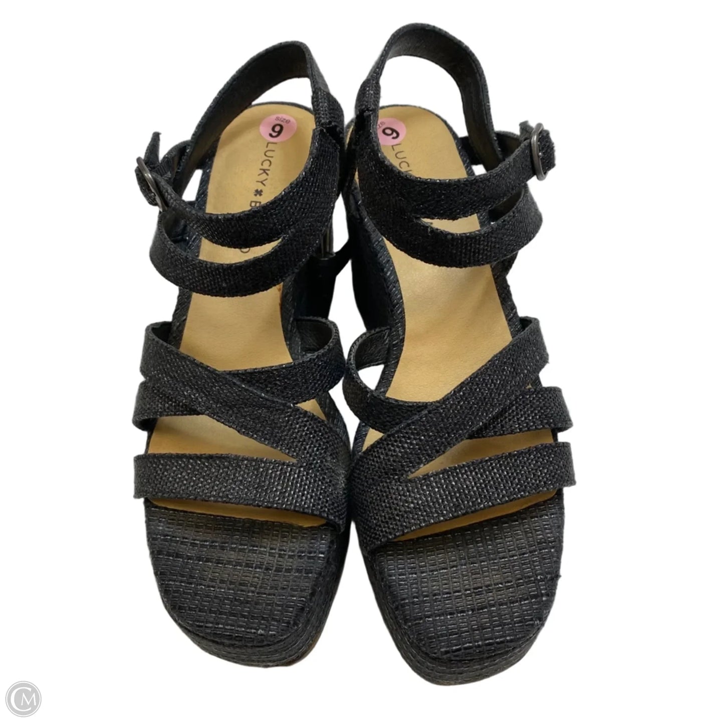 Shoes Heels Platform By Lucky Brand In Black, Size: 9.5