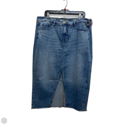 Skirt Midi By Torrid In Blue Denim, Size: Xl