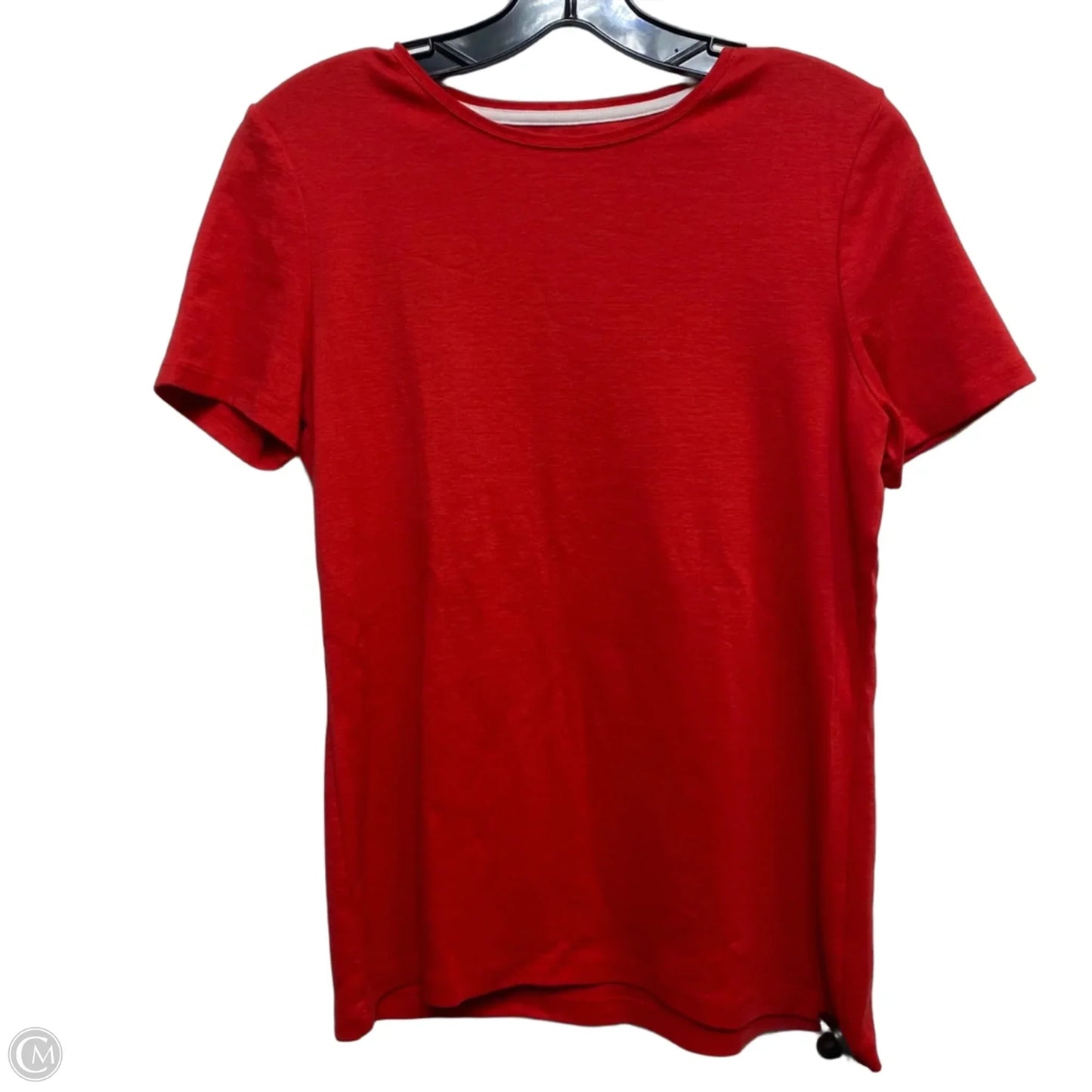 Top Short Sleeve Basic By Talbots In Red, Size: M