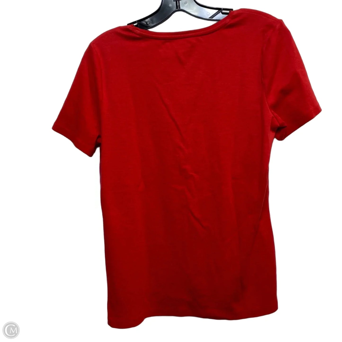 Top Short Sleeve Basic By Talbots In Red, Size: M