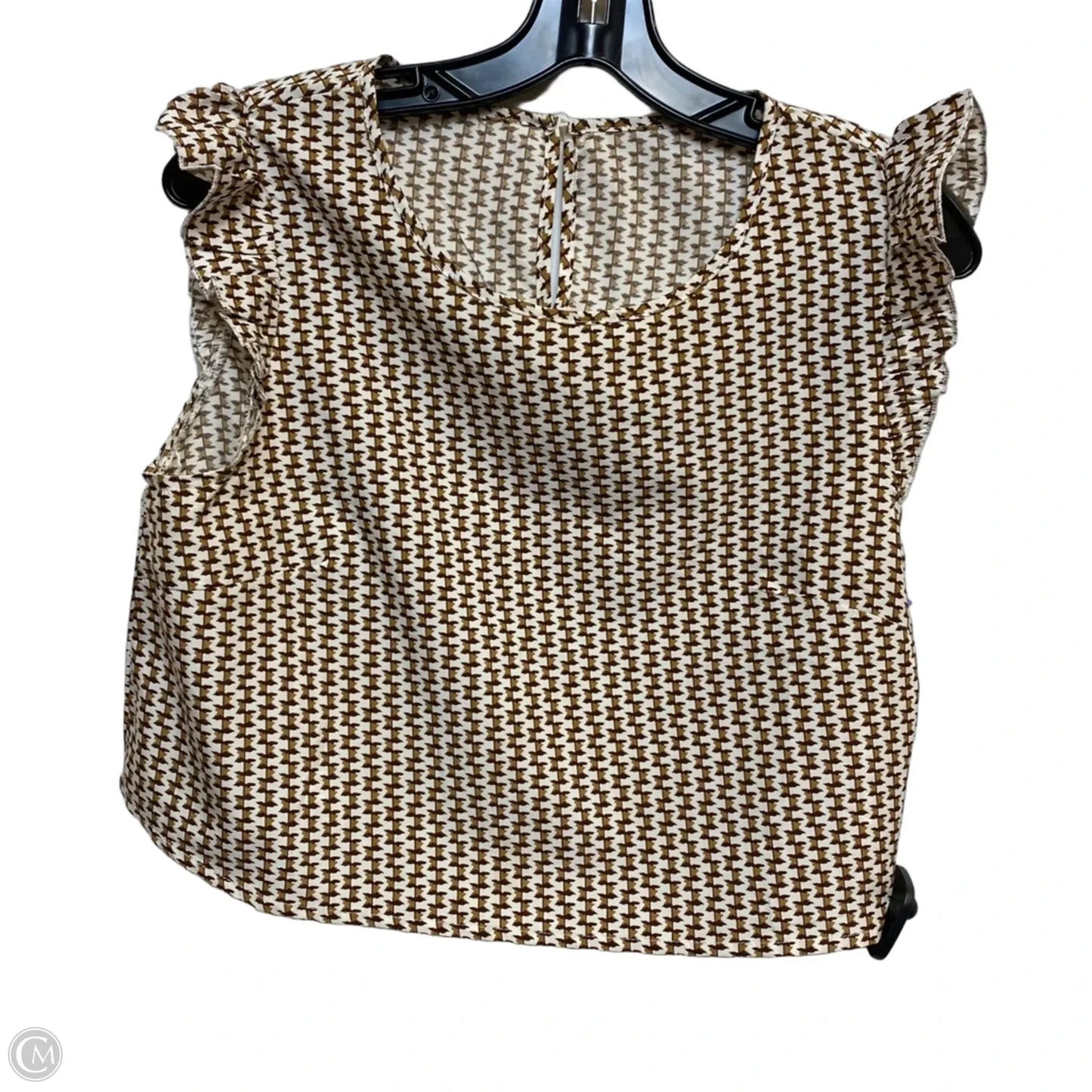 Shorts Set By Clothes Mentor In Brown & White, Size: L