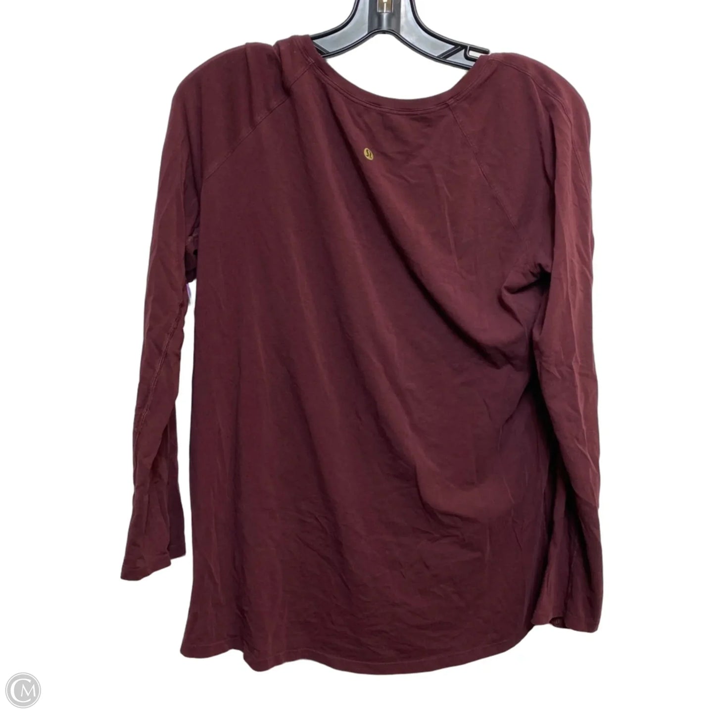 Athletic Top Long Sleeve Crewneck By Lululemon In Red, Size: M