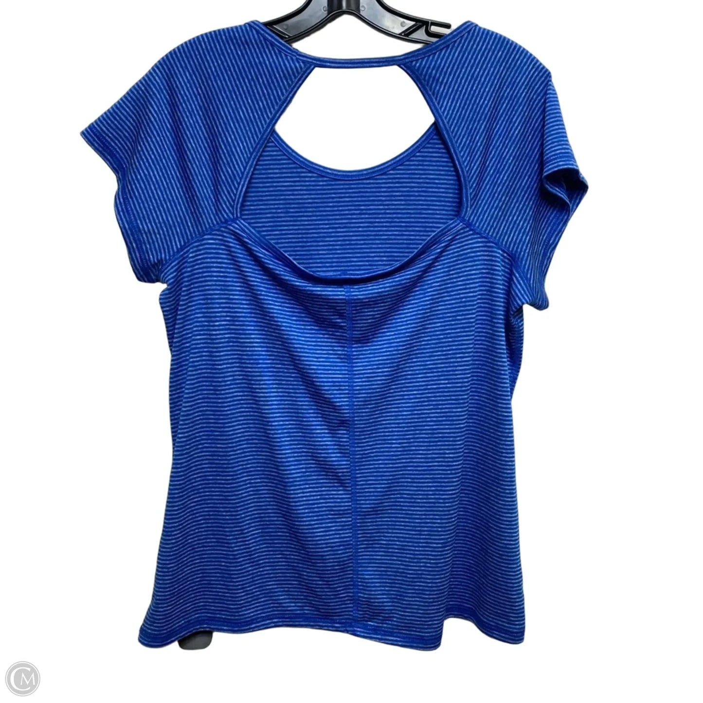 Athletic Top Short Sleeve By Champion In Blue, Size: Xl
