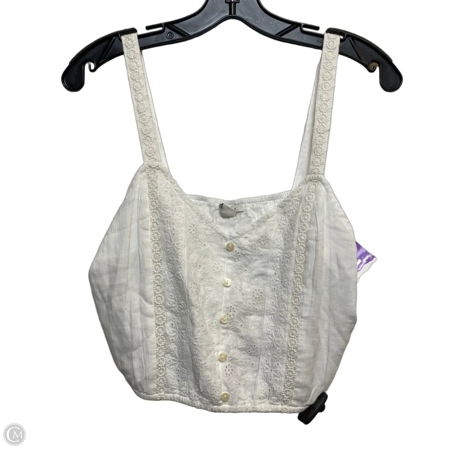 Top Sleeveless By American Eagle In White, Size: S