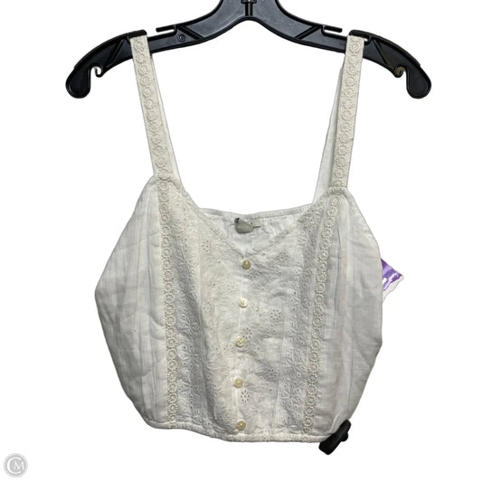 Top Sleeveless By American Eagle In White, Size: S
