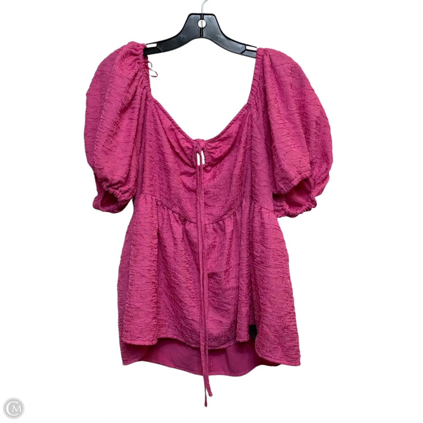 Top Short Sleeve By Future Collective In Pink, Size: Xxl