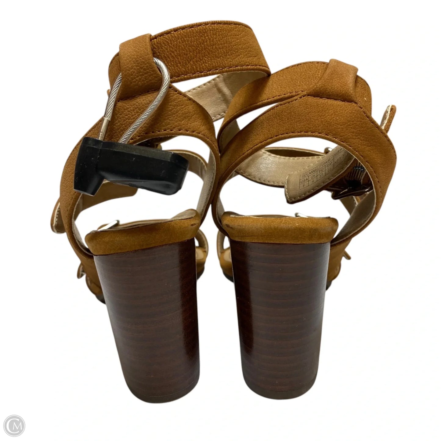 Sandals Heels Block By Vionic In Brown, Size: 6