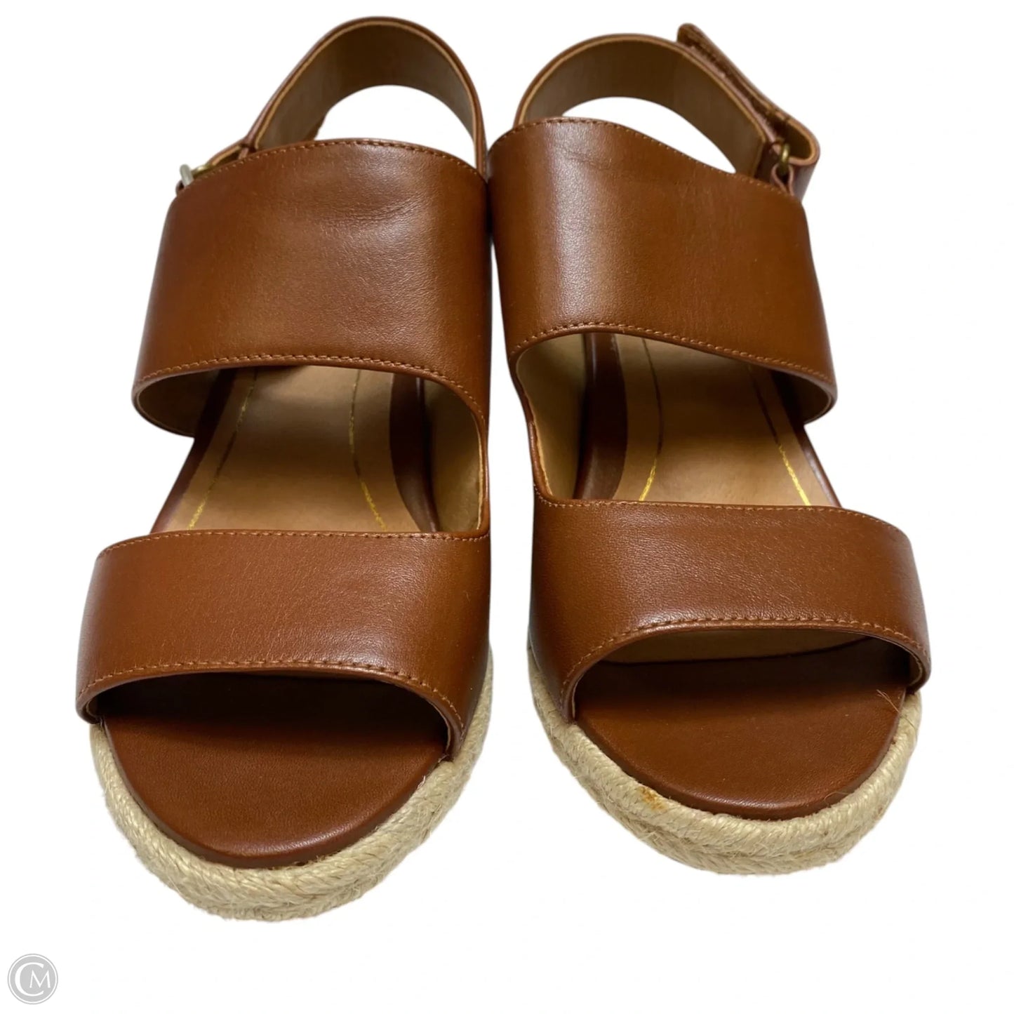 Sandals Heels Wedge By Vionic In Brown, Size: 6