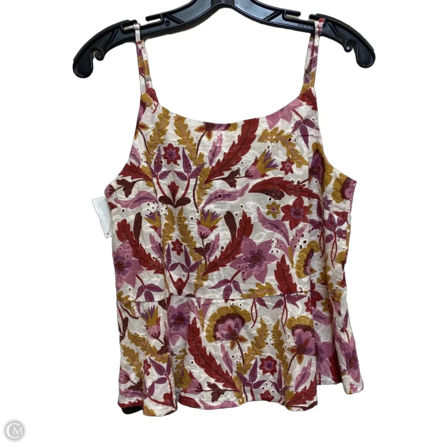 Top Sleeveless By Bobi In Purple & Red, Size: Xs