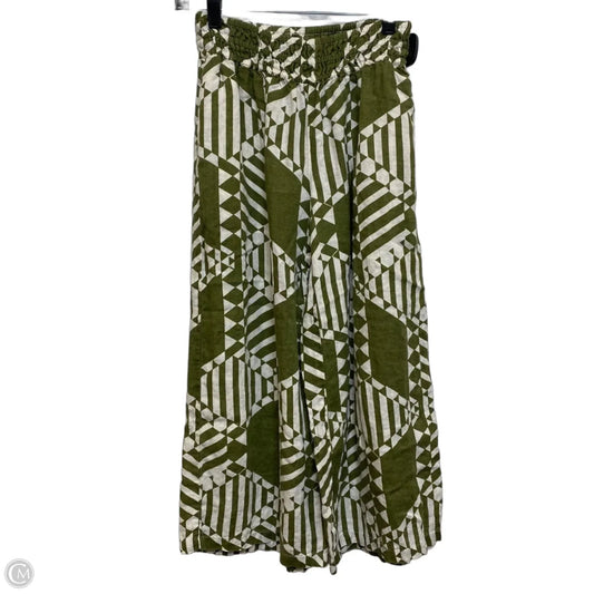 Pants Linen By Anthropologie In Green, Size: Xxsp