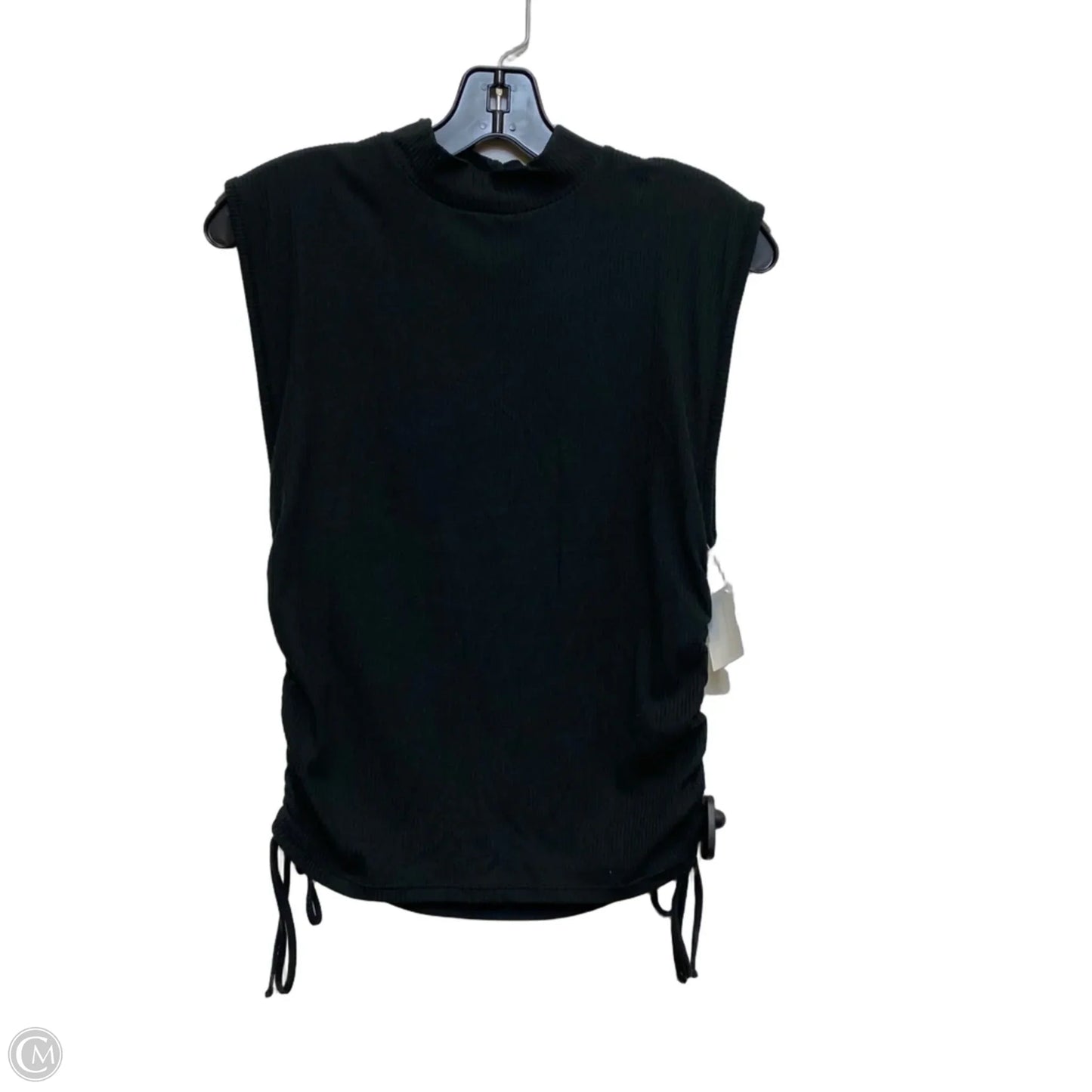 Top Sleeveless By Glitz In Black, Size: M