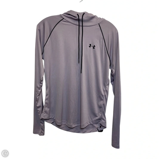 Athletic Top Long Sleeve Hoodie By Under Armour In Purple, Size: M