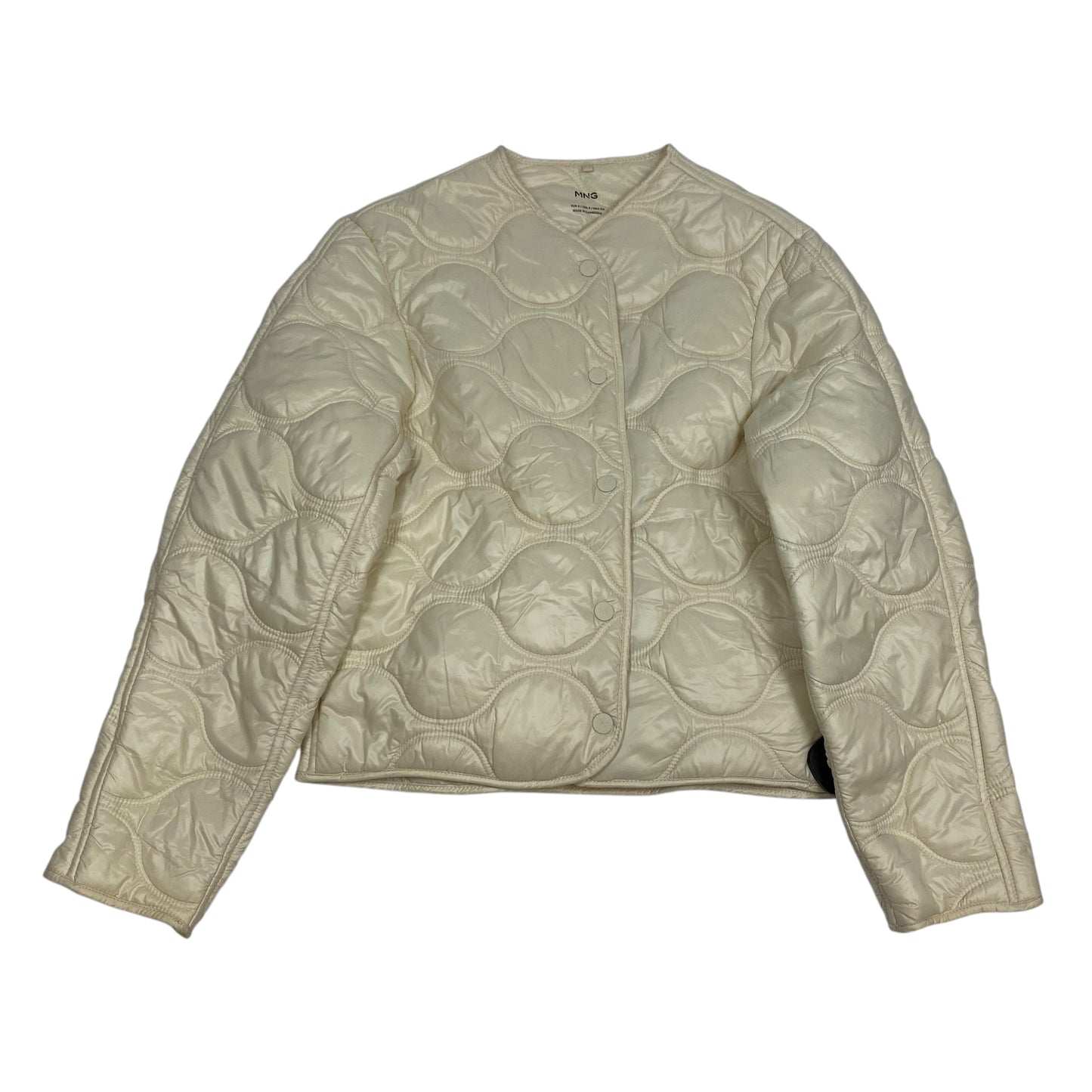 Jacket Puffer & Quilted By Mng In Cream, Size: Xs