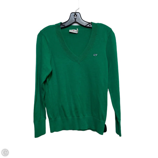Top Long Sleeve Designer By Vineyard Vines In Green, Size: Xs