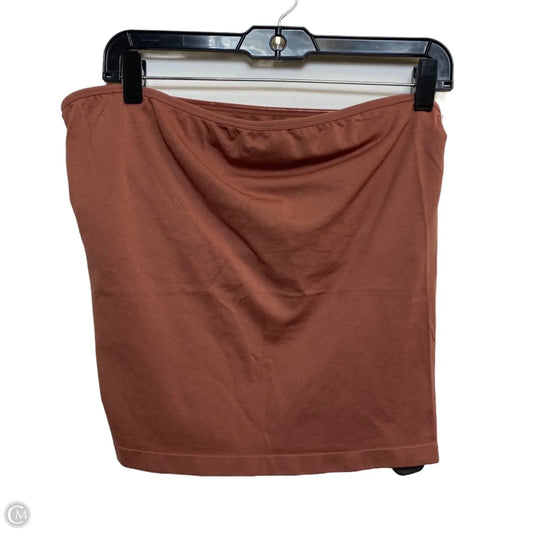 Top Sleeveless By A New Day In Brown, Size: Xl