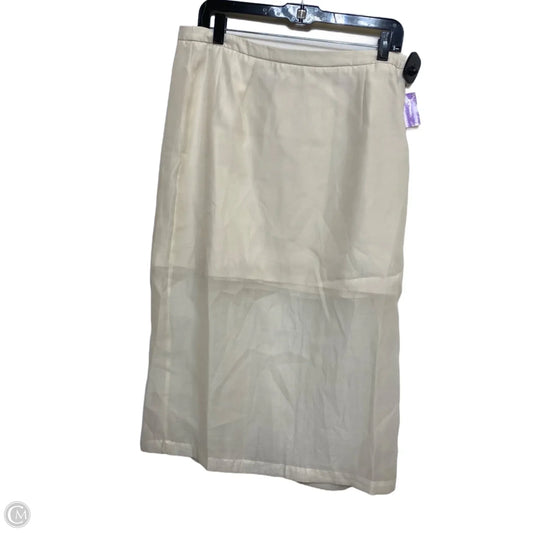 Skirt Maxi By A New Day In Cream, Size: L
