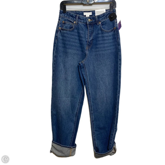 Jeans Straight By H&m In Blue Denim, Size: 4