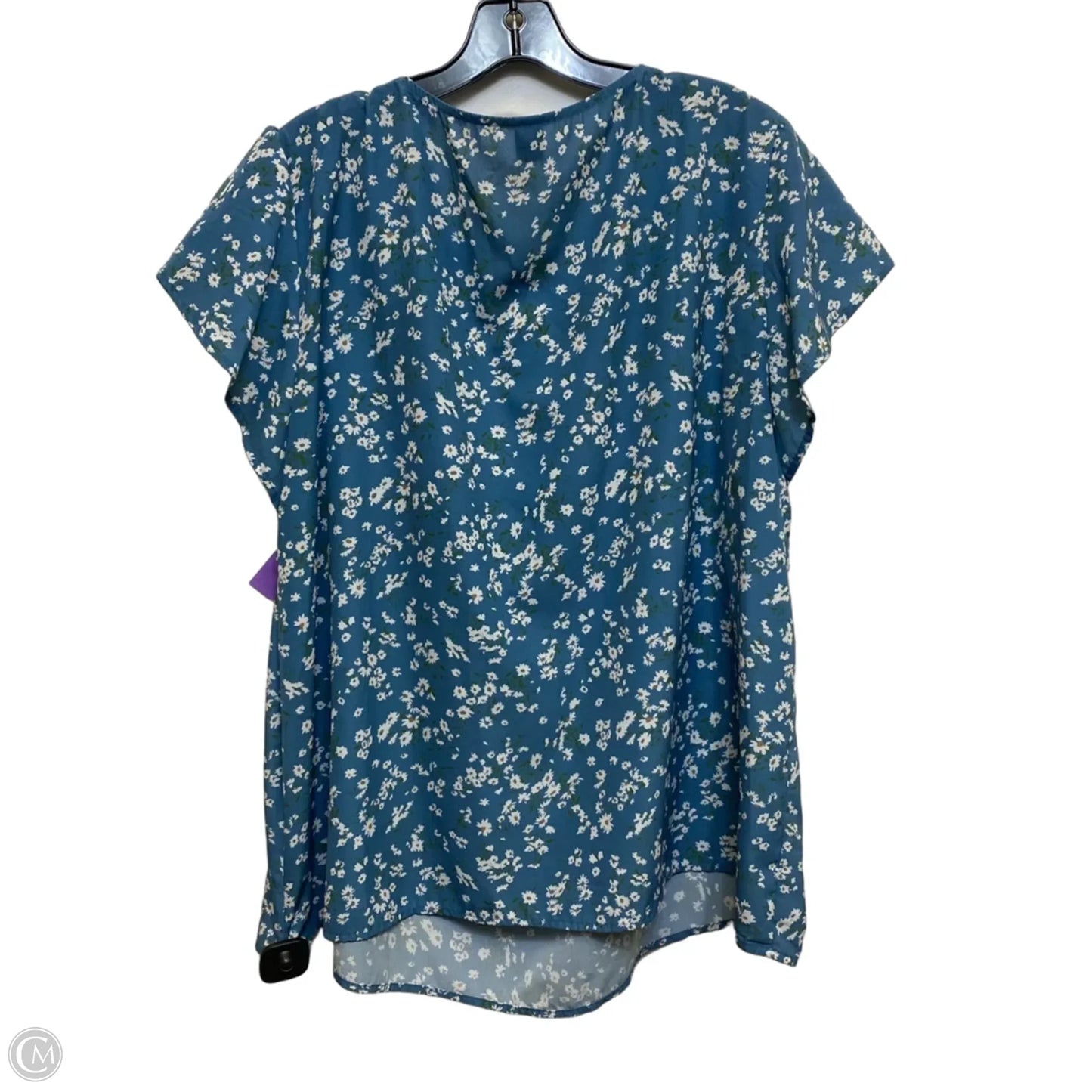 Top Sleeveless By Shein In Blue, Size: 4x