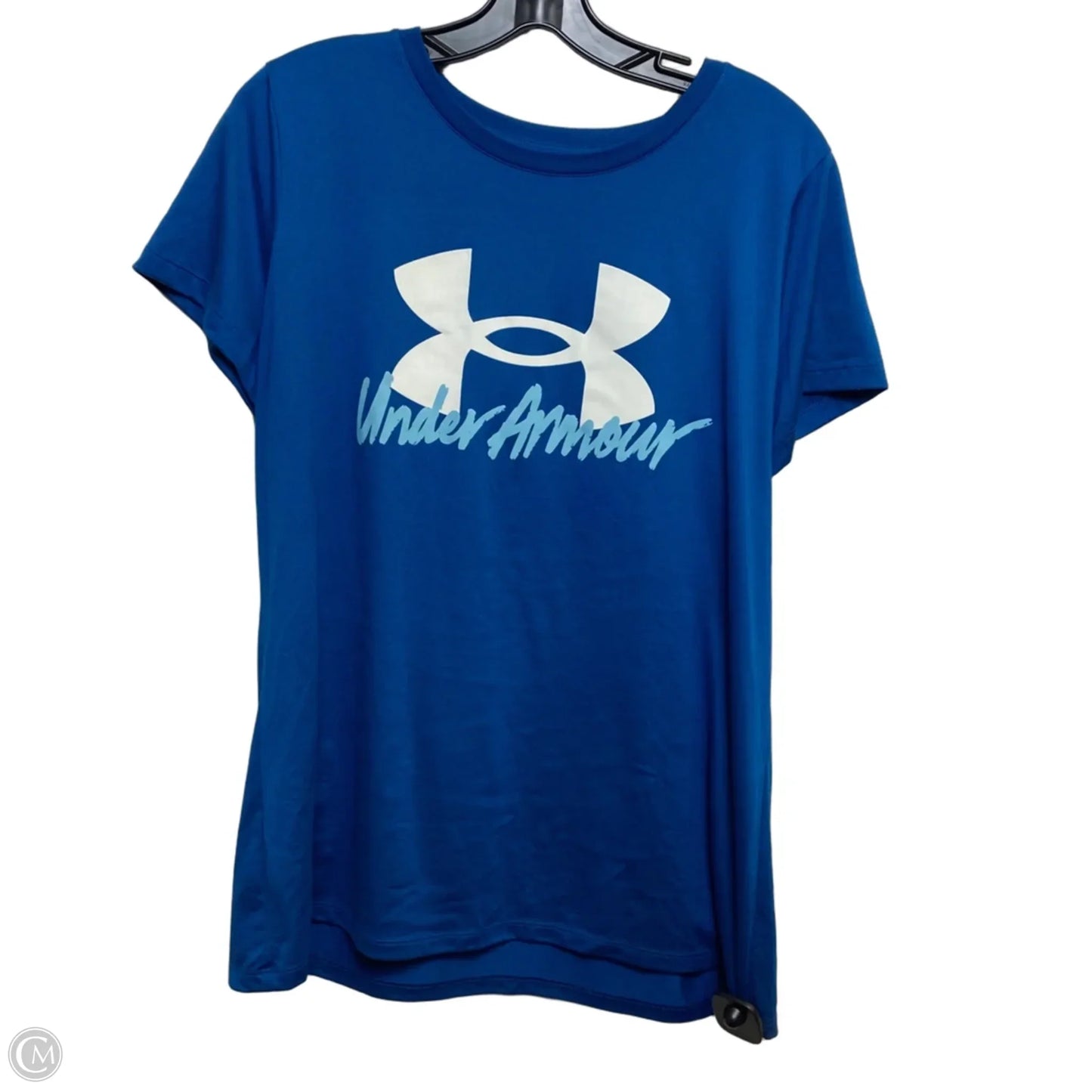 Athletic Top Short Sleeve By Under Armour In Blue, Size: Xl