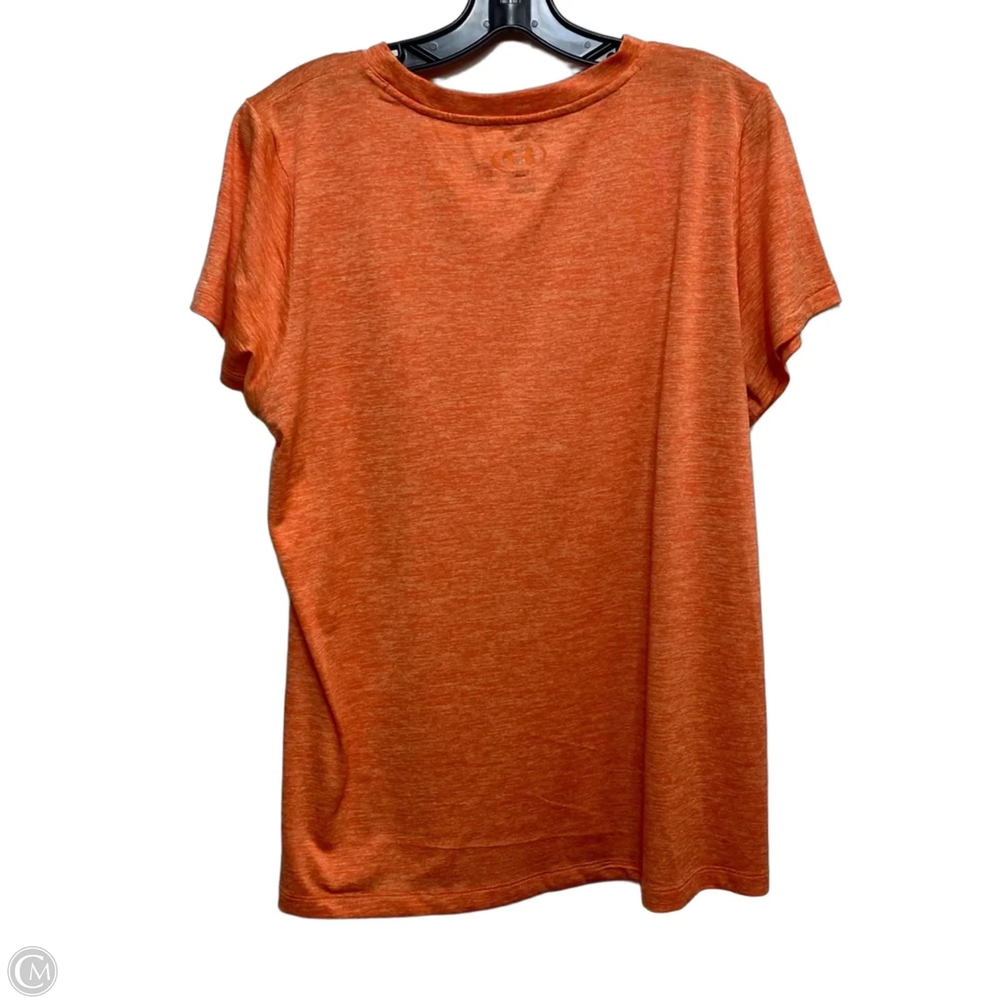 Athletic Top Short Sleeve By Under Armour In Orange, Size: Xl