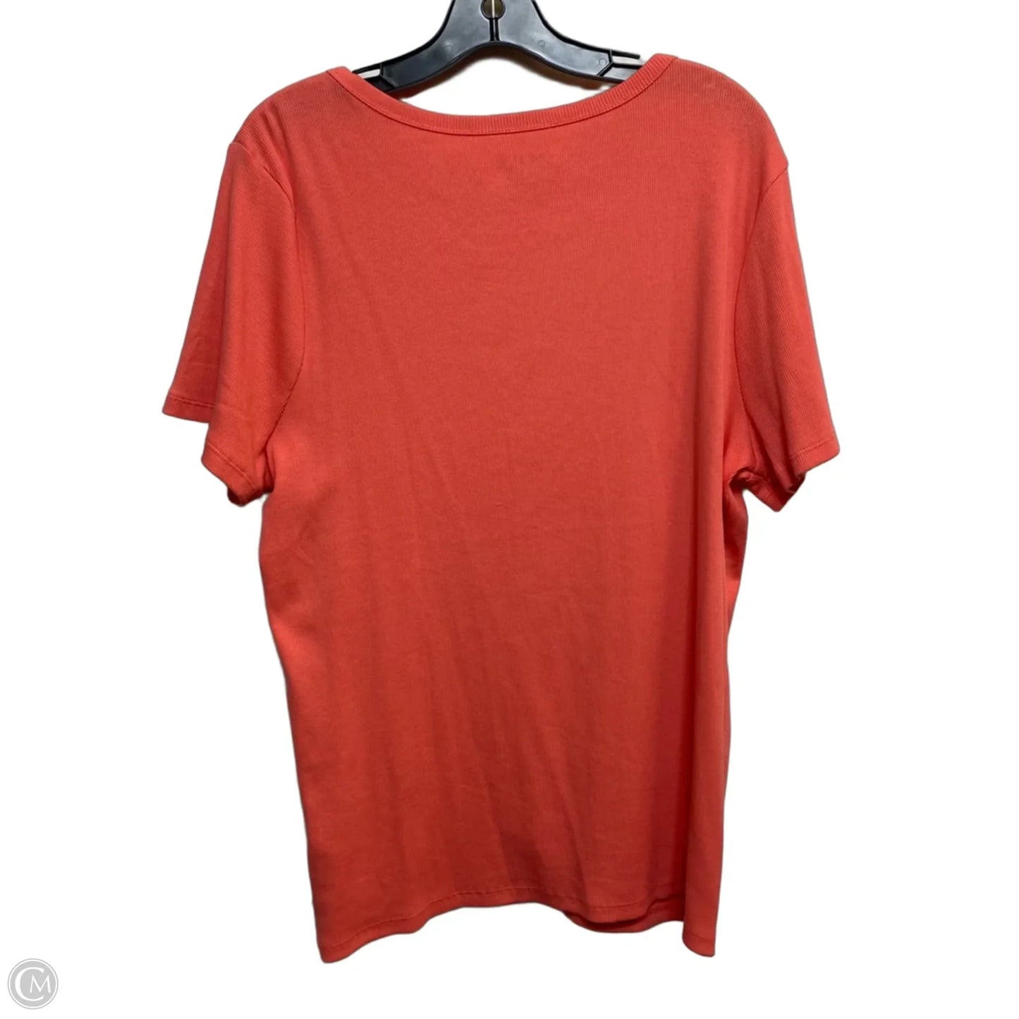 Top Short Sleeve Basic By Time And Tru In Pink, Size: 2x