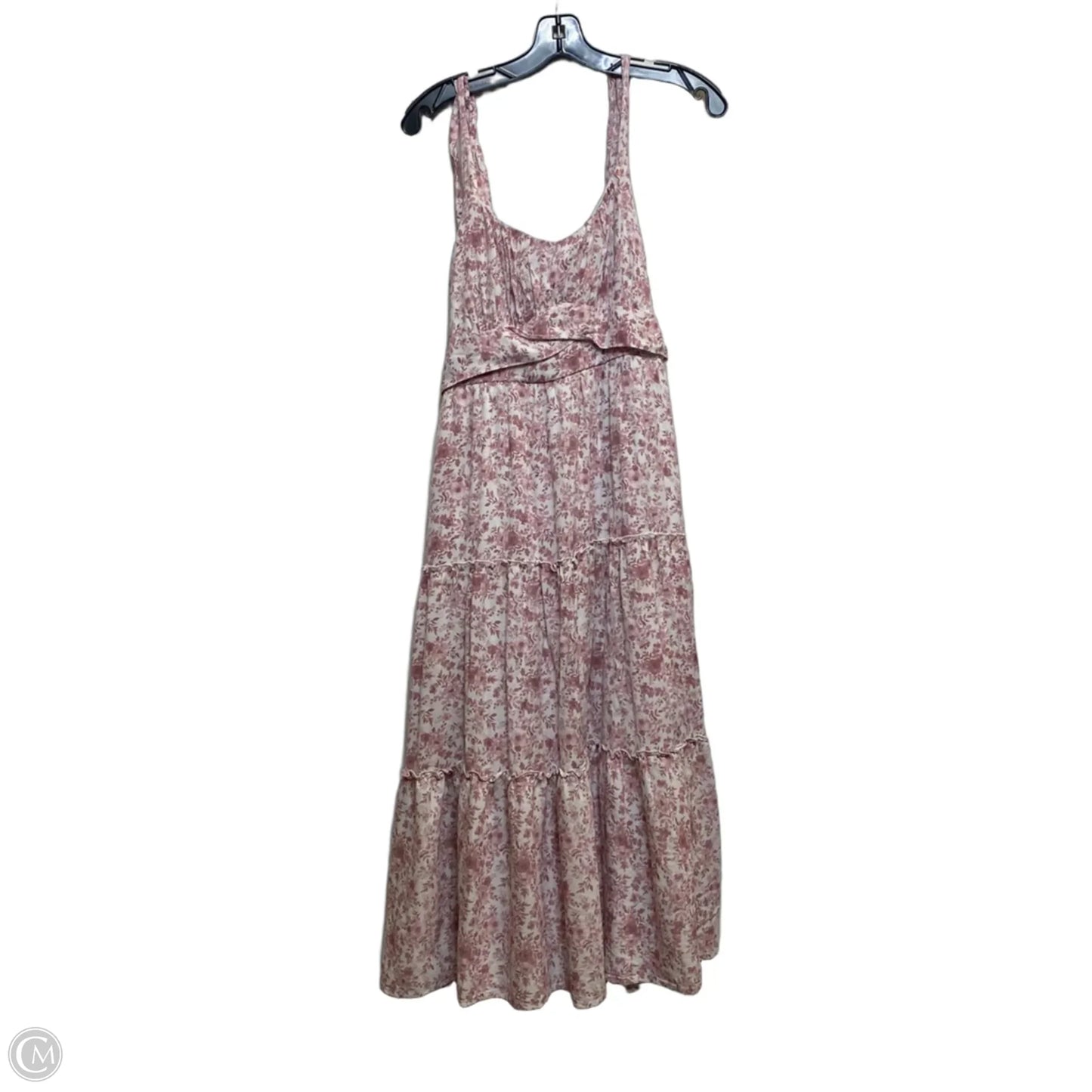 Dress Casual Maxi By Trixxi In Pink & White, Size: Xl