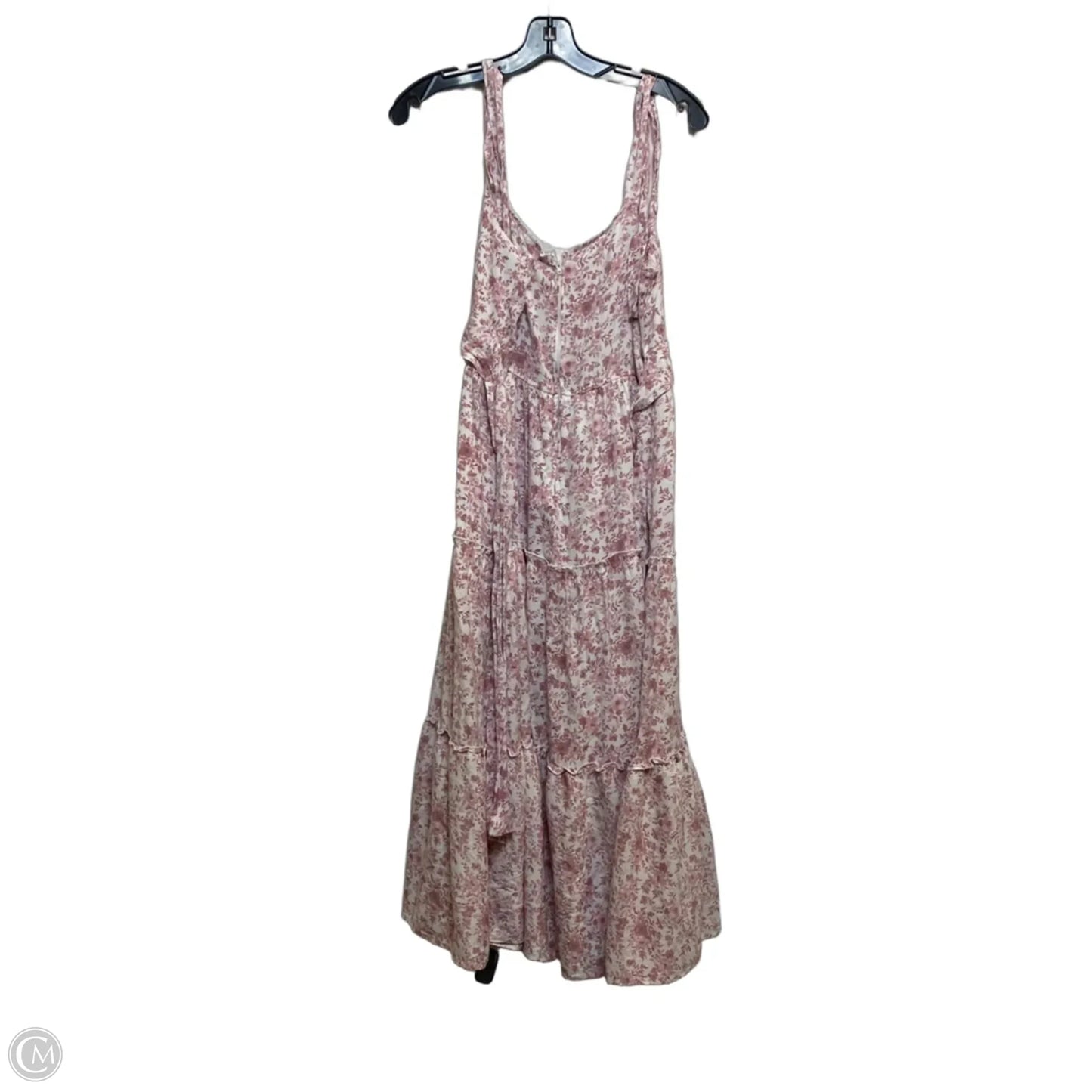 Dress Casual Maxi By Trixxi In Pink & White, Size: Xl