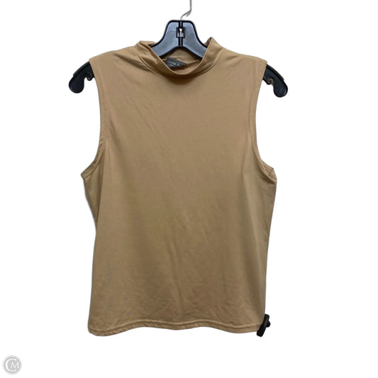 Top Sleeveless By Olivia Rae In Tan, Size: L