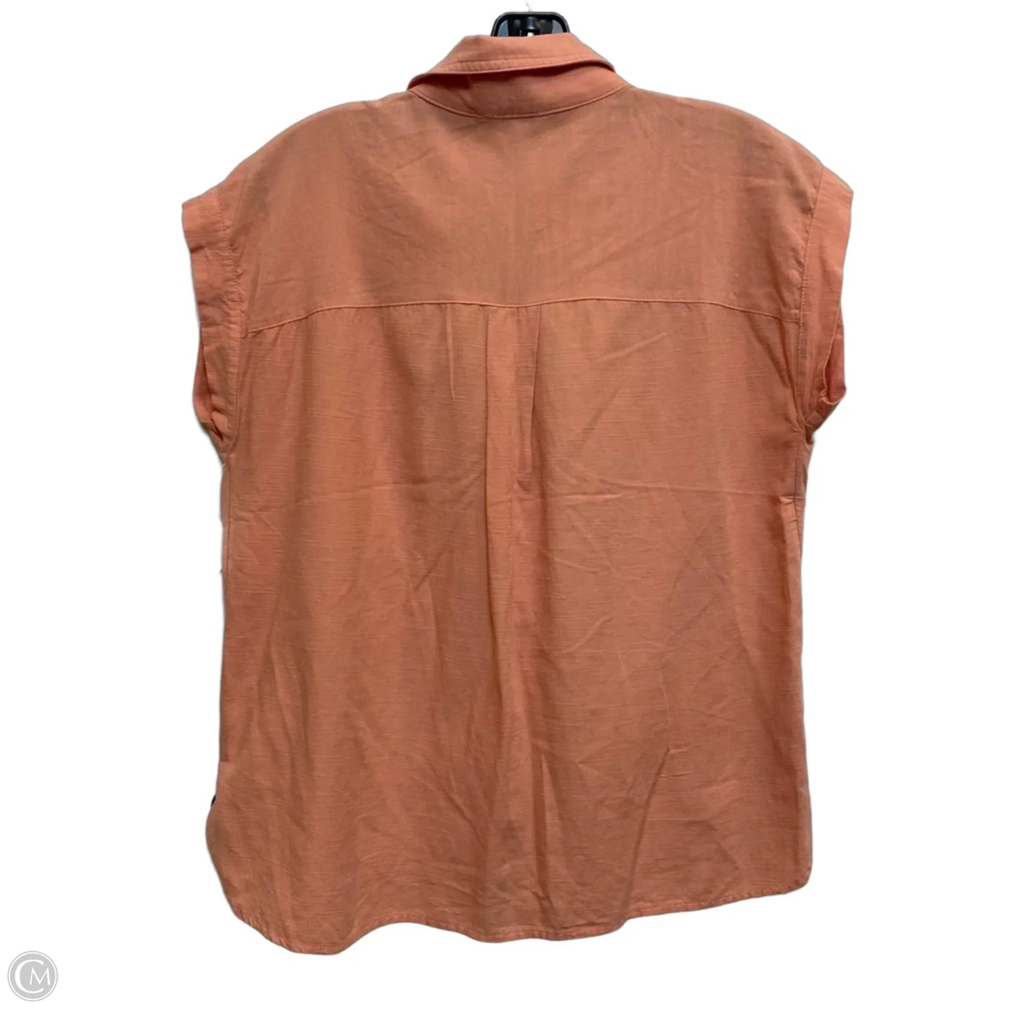 Top Short Sleeve By Loft In Orange, Size: S
