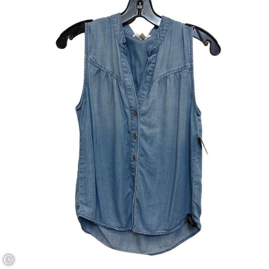 Top Sleeveless By Cloth & Stone In Blue, Size: Xs