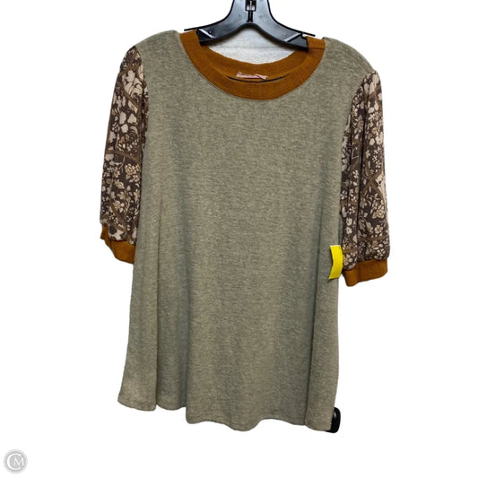 Top Short Sleeve By Ces Femme In Green, Size: S