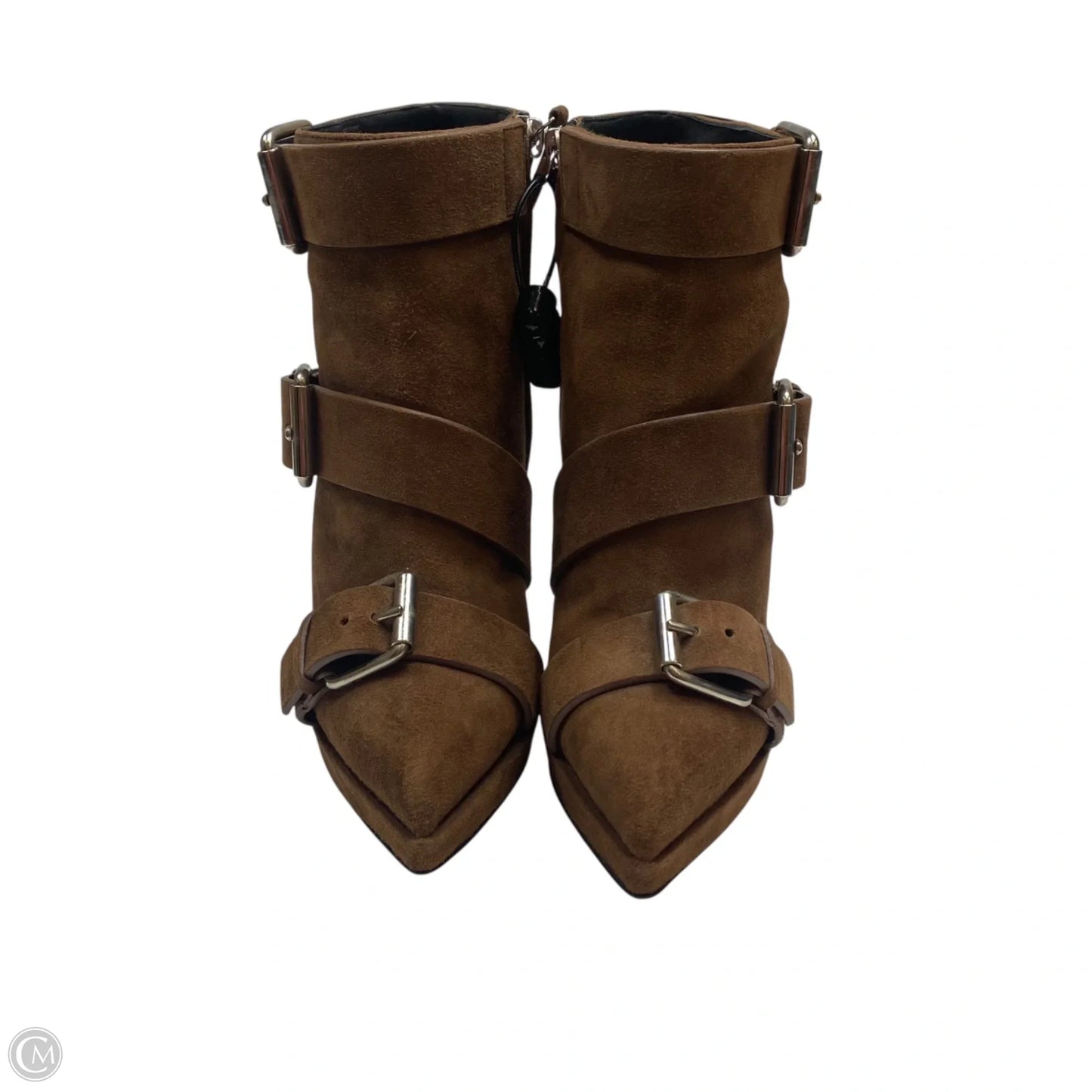 Boots Designer By Giuseppe Zanotti In Brown, Size: 7