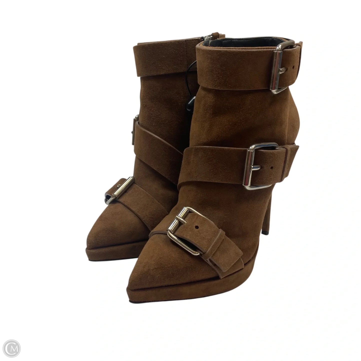 Boots Designer By Giuseppe Zanotti In Brown, Size: 7