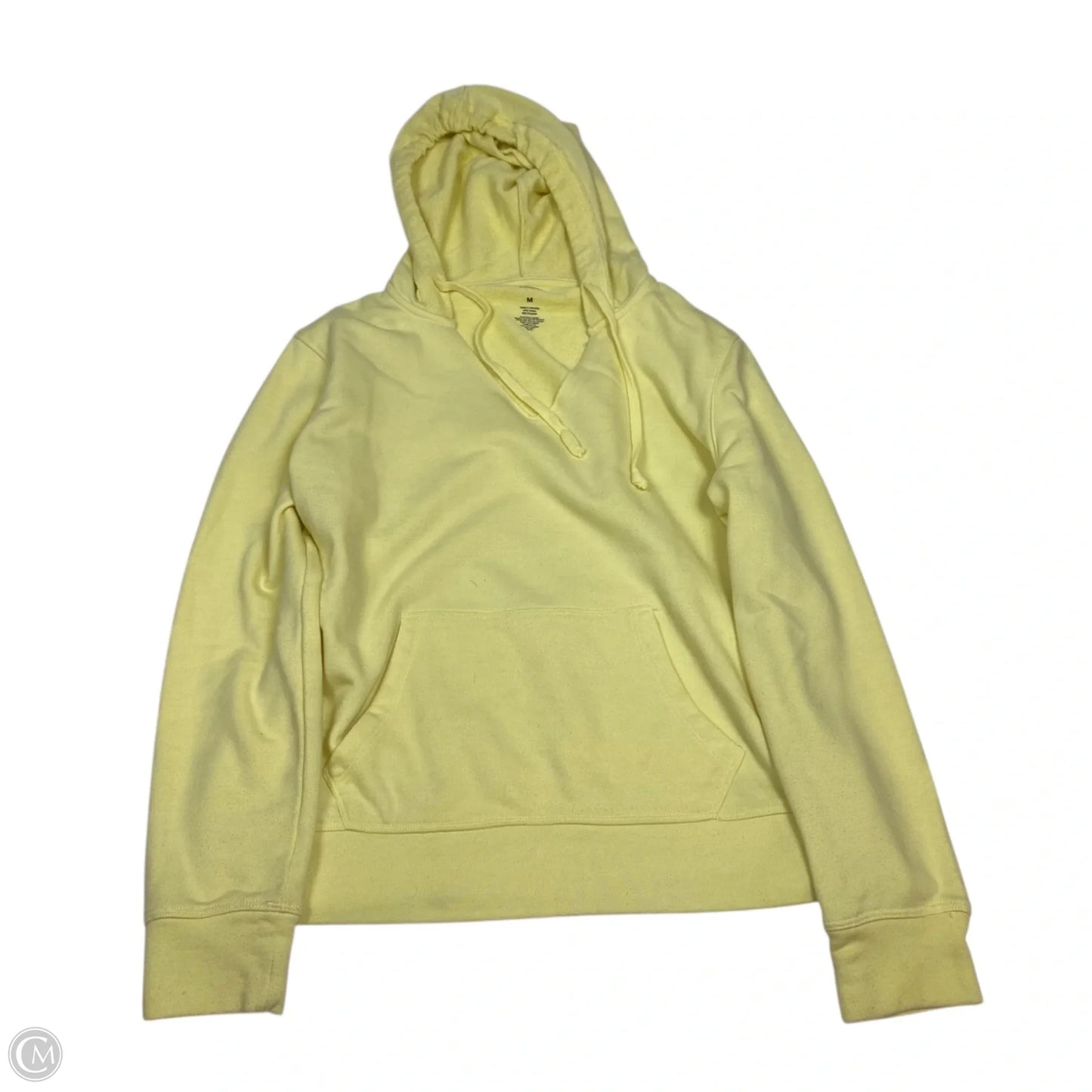 Sweatshirt Hoodie By Sonoma In Yellow, Size: M
