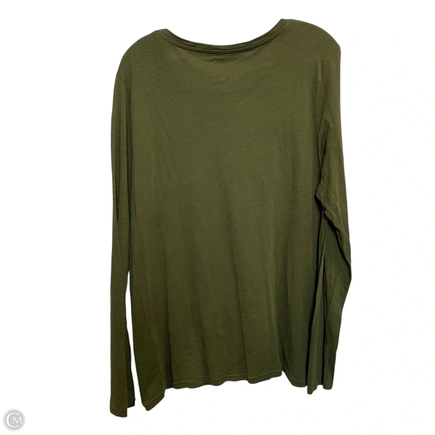Top Long Sleeve Basic By Sonoma In Green, Size: Xl