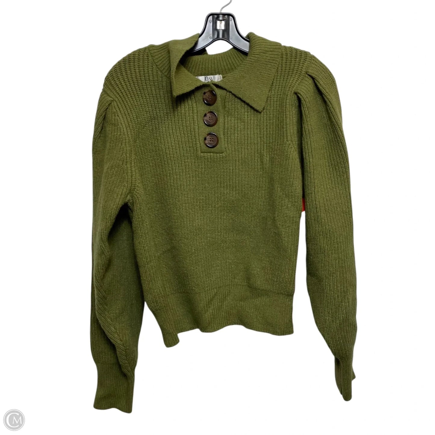 Sweater By Q&A In Green, Size: L