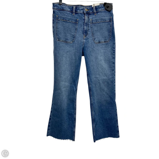 Jeans Wide Leg By Zara In Blue Denim, Size: 10